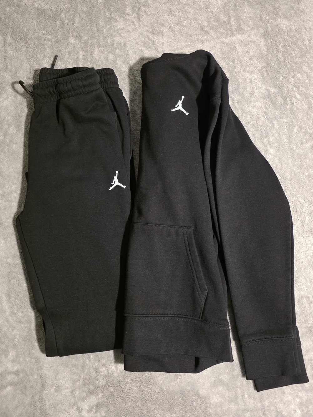 Jordan Kids Black Hoodie & Joggers Set - Black/White Jumpman